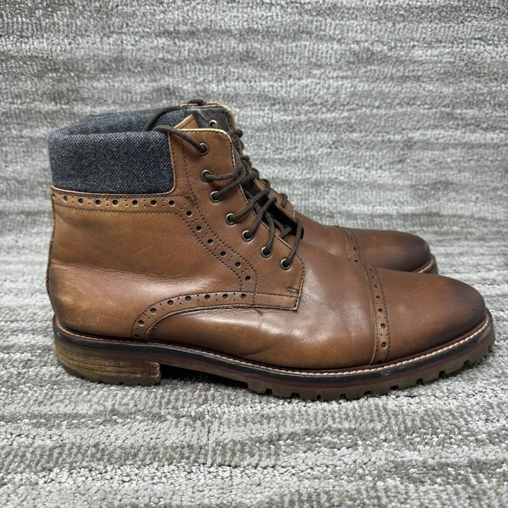 Warfield & Grand Porter Men’s Cap Toe Shoe Boot Chestnut Size 12